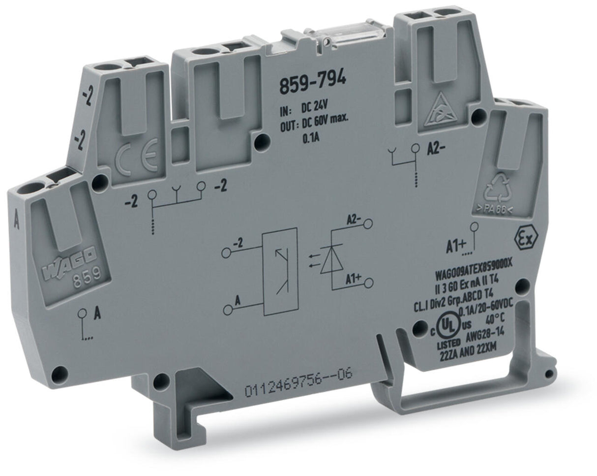 WAGO Optokoppler 24V 0,0042A 9-60V Serie 859 859-794 Transistor