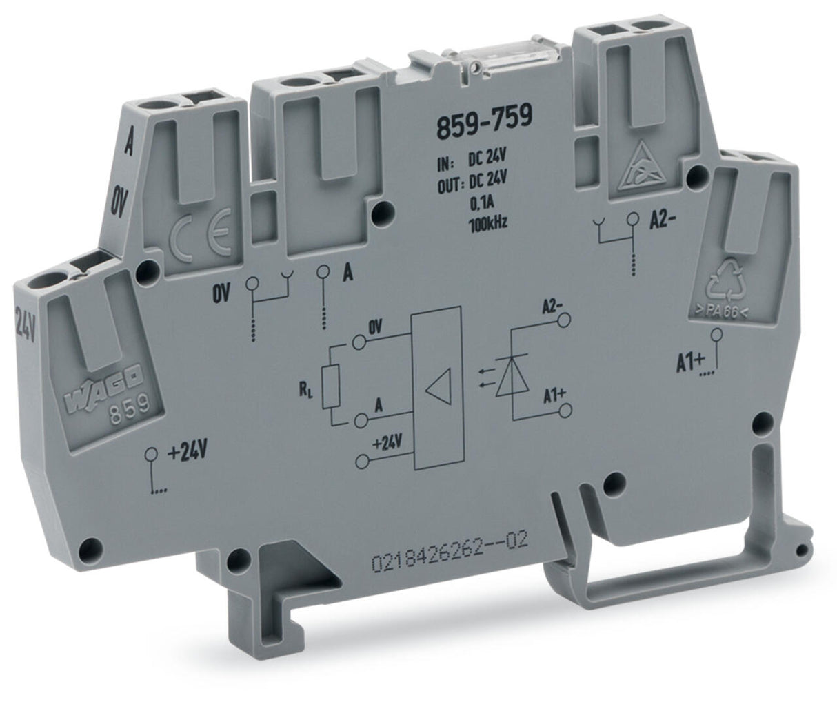 WAGO Optokoppler 20-30V 0,1A 20-28,8V Serie 859 859-759 elektr LED