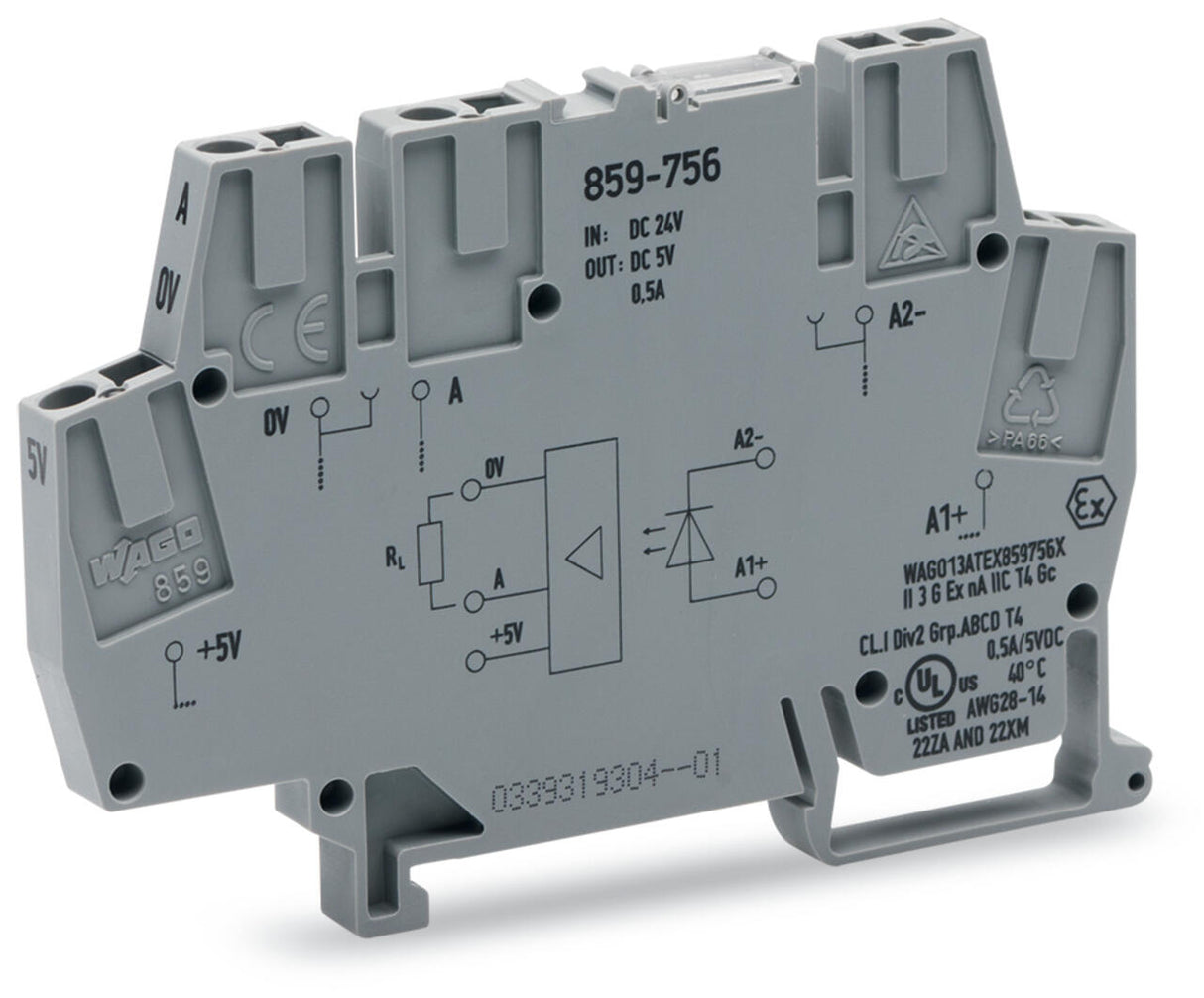 WAGO Optokoppler 24V 0,011A 4,6-25V Serie 859 859-756 Transistor