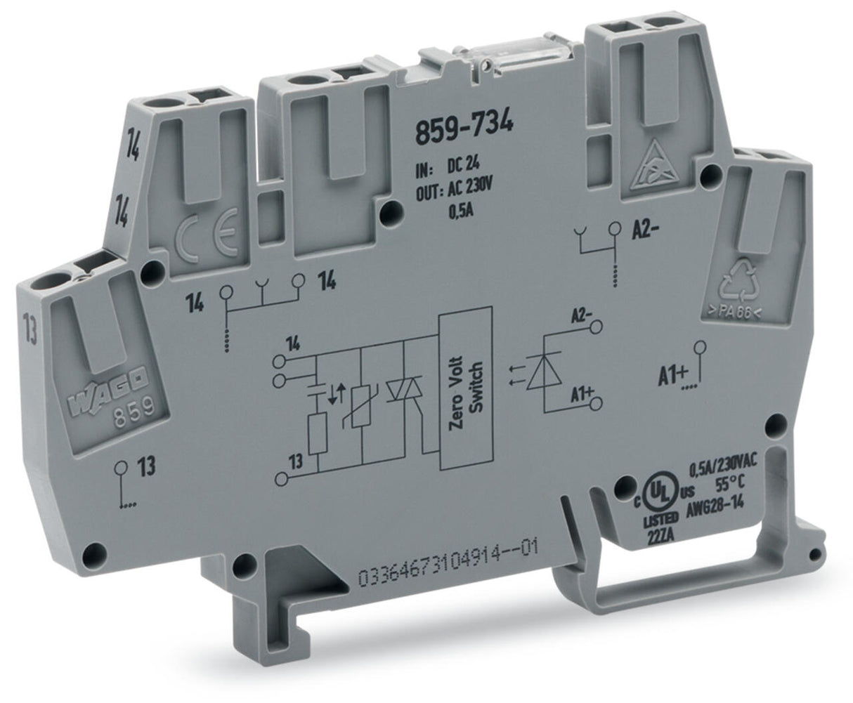WAGO Optokoppler 24V 0,5A 230V elektr Serie 859 859-734
