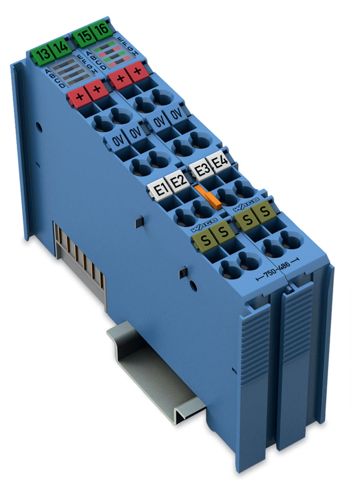WAGO Analoges I/O-Modul DC 24V Federzug 750-486/040-000 Eing.Strom