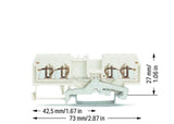 WAGO Schutzleiter-Reihenklemme ws 1Etage Serie 279 279-838 0,08-1,5qmm TS35
