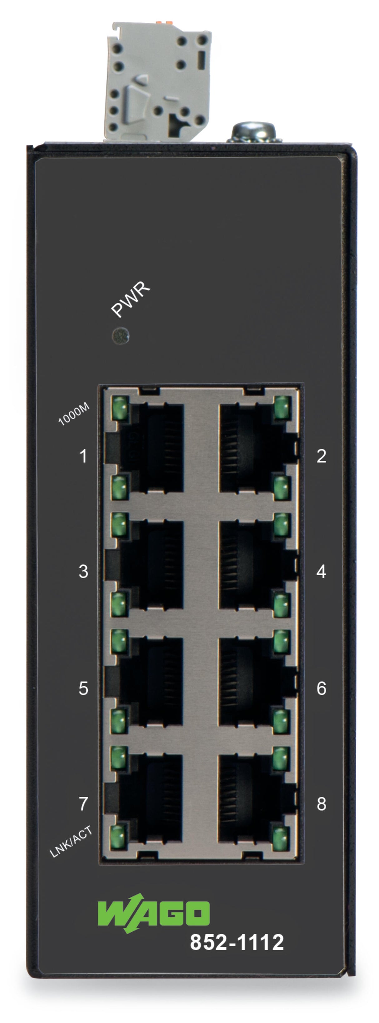 WAGO Switch Hutschiene 8x10/100/1000Mbps 852-1112/000-001