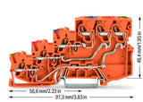 WAGO Initiator/Aktor-Klemme 4Etagen 28A Serie 2000 2000-5457/1102-953 0,14-1,5qm