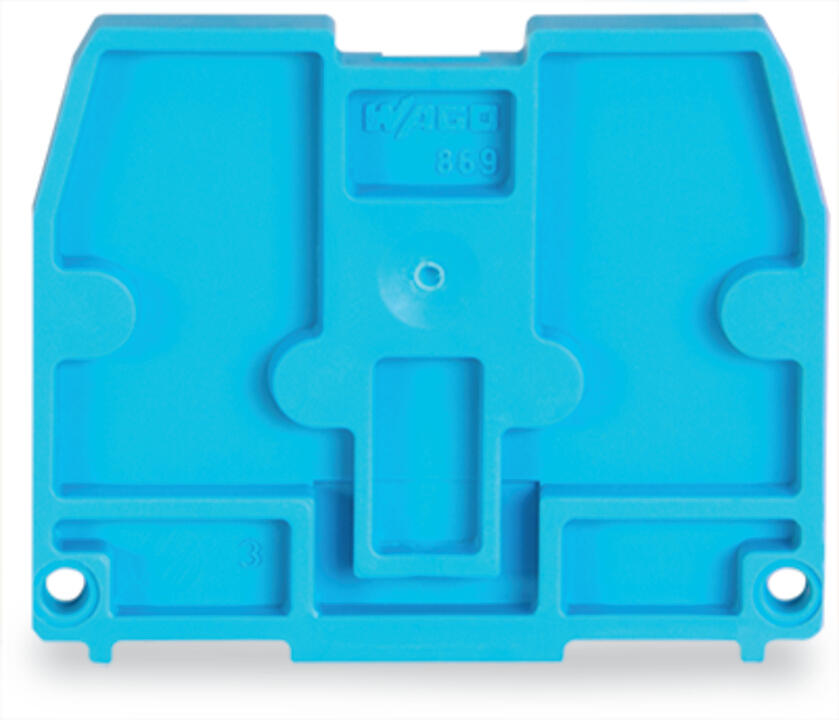 WAGO Abschlussplatte rastb bl Serie 869 869-378