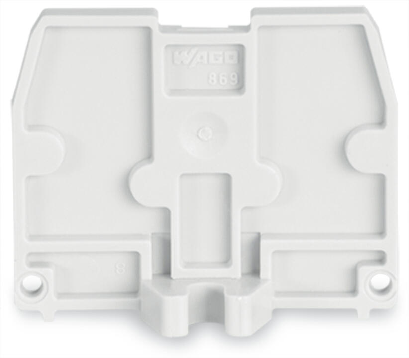 WAGO Abschlussplatte rastb lgr Serie 869 869-387