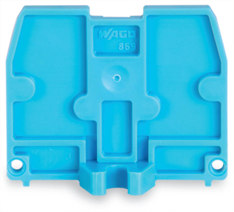 WAGO Abschlussplatte rastb bl Serie 869 869-388