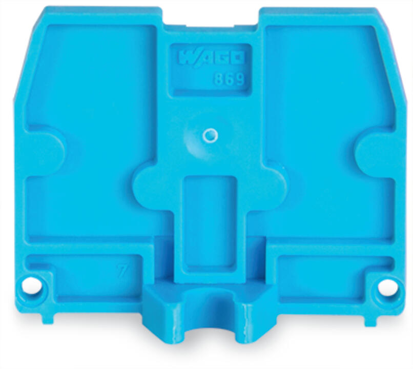 WAGO Abschlussplatte rastb bl Serie 869 869-398