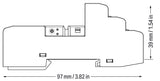 WAGO Relaissockel TS35 Federzug 5Pins Serie 858 858-100 31x39x97mm
