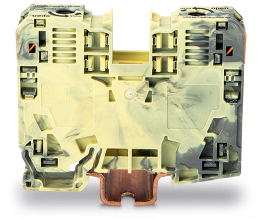 WAGO Reihenklemme 6-35qmm 1Etage 2kl Serie 285 285-131 mehrf 125A TS35
