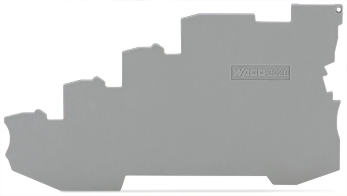 WAGO Abschl/Zwischenplatte rastb gr Serie 2020 2020-5491