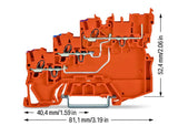WAGO Initiator/Aktor-Klemme 3Etagen Serie 2020 2020-5372 0,14-1,5qmm 13,5A