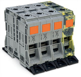 WAGO Klemmleiste 50-185qmm 353A 4p TS35 Serie 285 285-1165 Thermopl 128mm mehrf