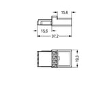 WAGO Zwischenkupplung PA 4Eing 4p 4Ausg Serie 890 890-654 400V 16A IP20 hfr