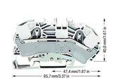 WAGO Reihenklemme 1Etage 2kl ws 76A TS35 Serie 2016 2016-7608