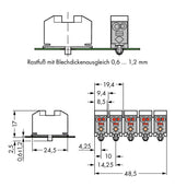 WAGO Steckklemme 12f 400V 24A 0,5-2,5qmm Serie 272 272-683/120-000 ws