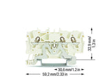 WAGO Schutzleiter-Reihenklemme ws 1Etage Serie 2001 2001-1308 0,5-2,5qmm TS35