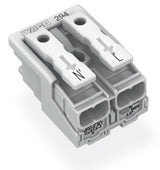 WAGO Klemmleiste 0,5-2,5qmm 24A 2p 20mm Serie 294 294-4022 Thermopl ws Federzug
