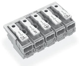 WAGO Klemmleiste 0,5-2,5qmm 24A 5p 50mm Serie 294 294-4075 Thermopl ws Federzug