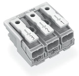 WAGO Klemmleiste 0,5-2,5qmm 24A 3p 30mm Serie 294 294-4043 Thermopl ws Federzug