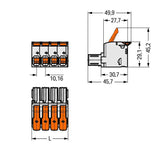 WAGO Verbindungsklemme 0,75-25qmm 76A 5p 832-1105/315-000 Thermopl 10,16mm lgr