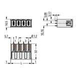 WAGO Platinenstecker Stift 1p lgr 3re 832-3602 10,16mm zinn Löt 1,5mm