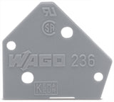 WAGO Abschlussplatte rastb dgr Serie 236 236-200