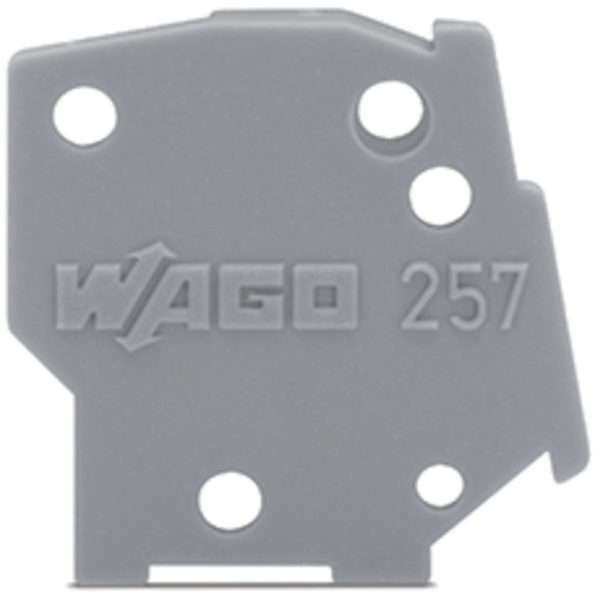 WAGO Abschlussplatte rastb gr Serie 257 257-100