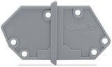 WAGO Abschlussplatte rastb gr Serie 826 826-158