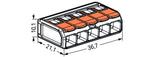WAGO Steckklemme 5f 450V 41A 0,5-6qmm Serie 221 221-615 m.BetätiHebel