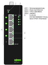 WAGO Switch Hutschiene 802.3 at (PoE+) 852-1411/000-001 5x10/100/1000Mbps
