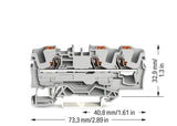 WAGO Reihenklemmenset 1Etage 3kl mehrf 2206-1301/000-053 41A TS35