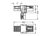 WAGO T-Verteiler PA 2Eing 2p 4Ausg 250V Serie 770 770-1615 25A IP20 hfr