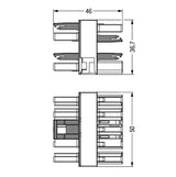 WAGO H-Verteiler PA 5p 400V 25A IP20 hfr Serie 770 770-618