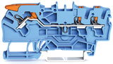 WAGO Reihenklemme 0,25-4qmm 1Etage 3kl 2102-5304 bl 24A TS35