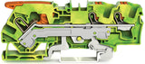 WAGO Schutzleiter-Reihenklemme 0,5-10qmm 2106-5307 gn/ge 1Etage TS35