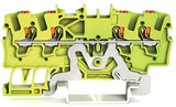 WAGO Schutzleiter-Reihenklemme gn/ge 2201-1407 0,25-2,5qmm 1Etage TS35