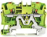 WAGO Schutzleiter-Reihenklemme 0,5-5qmm 2204-1207 gn/ge 1Etage TS35