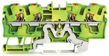 WAGO Schutzleiter-Reihenklemme 0,5-5qmm 2204-1407 gn/ge 1Etage TS35