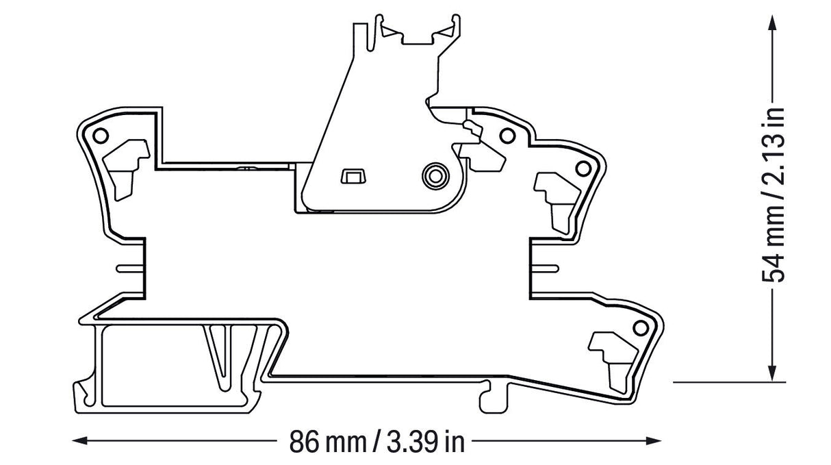 WAGO Schaltrelais 230V/AC 2W IP20 Serie 788 788-616 15x54x86mm Federzug