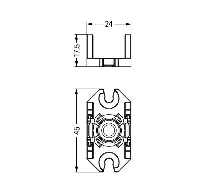 WAGO Montageplatte Serie 770 770-1626