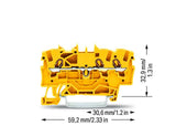 WAGO Reihenklemme 1Etage 3kl ge 18A TS35 Serie 2001 2001-1306