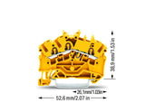 WAGO Reihenklemme 1Etage 3kl ge 24A TS35 Serie 2002 2002-6306