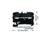 WAGO Reihenklemme 1Etage 2kl sw 32A TS35 Serie 2004 2004-1205