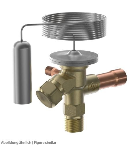Therm. Exp.-Ventil ATV1D-A-1 R452A bördel/löt, int. Druckausgl., o. MOP