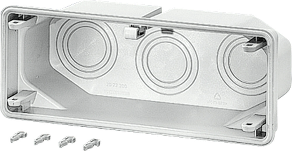 HENSEL Einführungsflansch Kst 300x100mm Mi FM 63 Kabelverschr unbeh Vorpräg