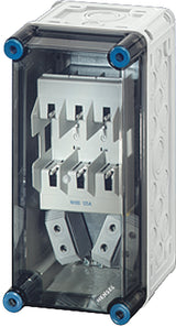 HENSEL Sicherungsgehäuse 125A IP65 NH00 Mi 4150 uni Kst m.transpDeckel AnbMögl