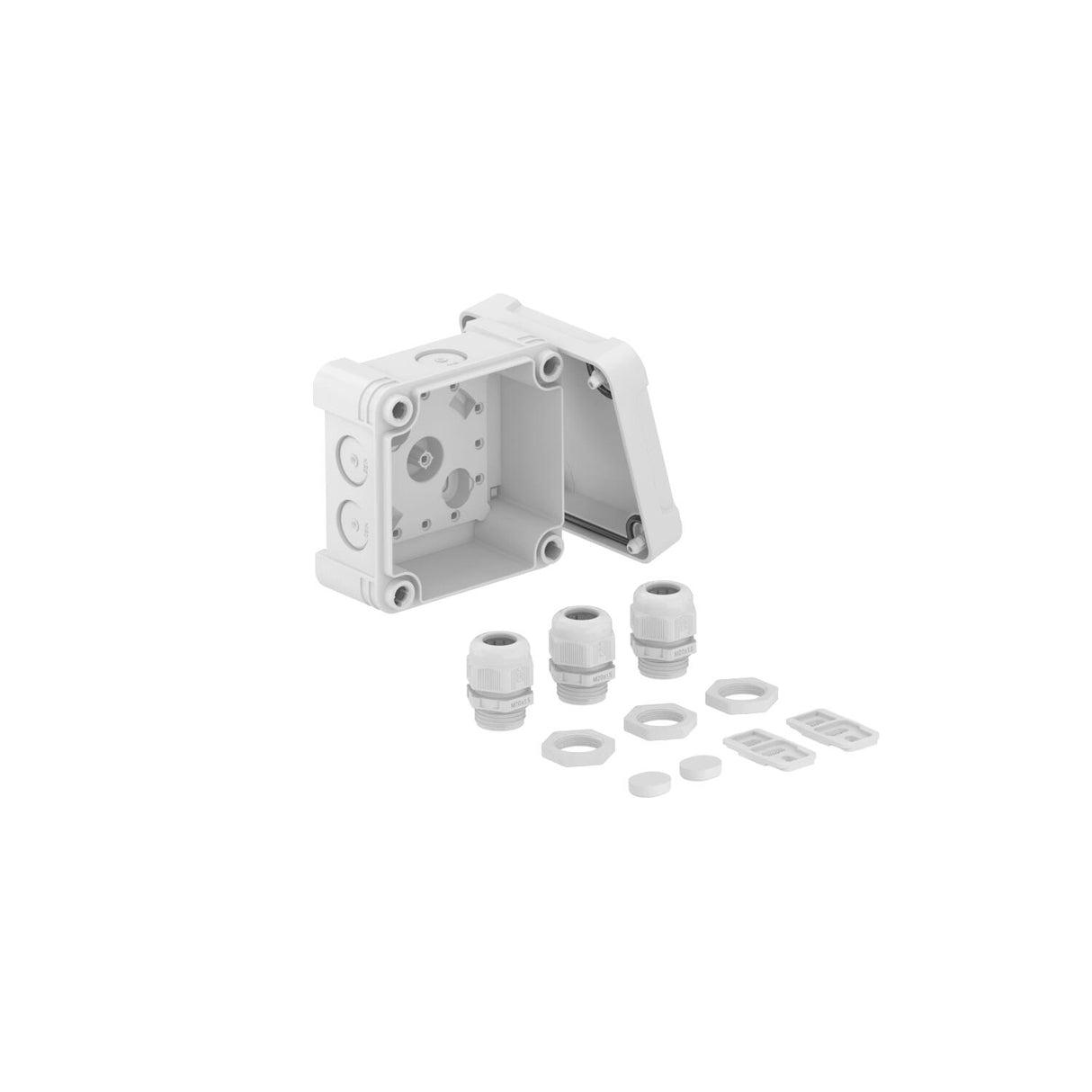 BETTERMANN Abzweigdose IP67 1,5qmm Kst X01 G M20 LGR 85x85x45mm quadrat hfr