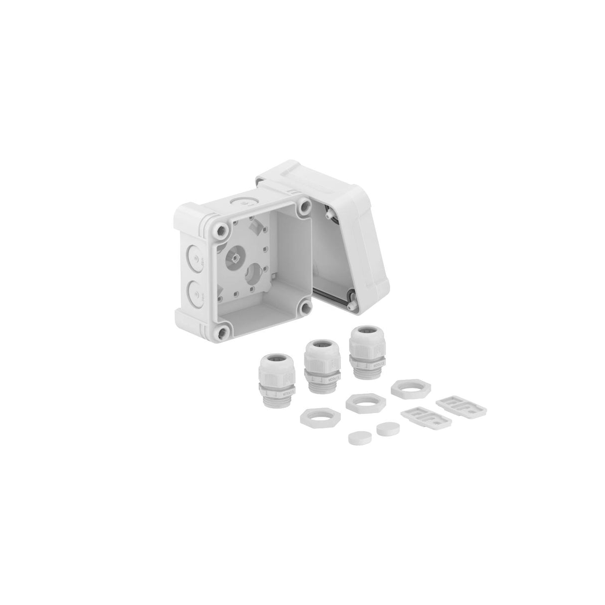 BETTERMANN Abzweigdose IP67 2,5qmm Kst X02 G M20 LGR 85x85x57mm quadrat hfr