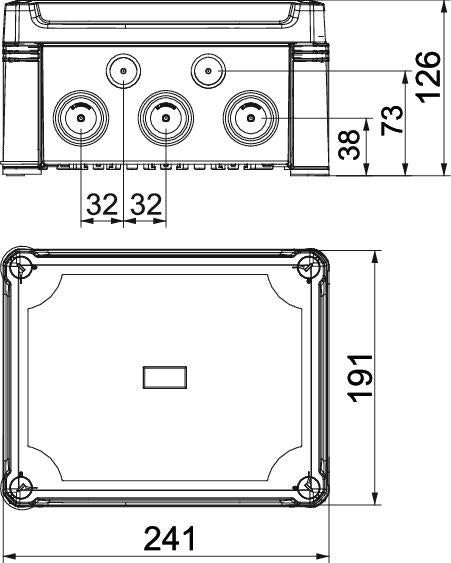 BETTERMANN Abzweigdose IP67 16qmm Kst X16 SW 227x177x110mm rechteck hfr